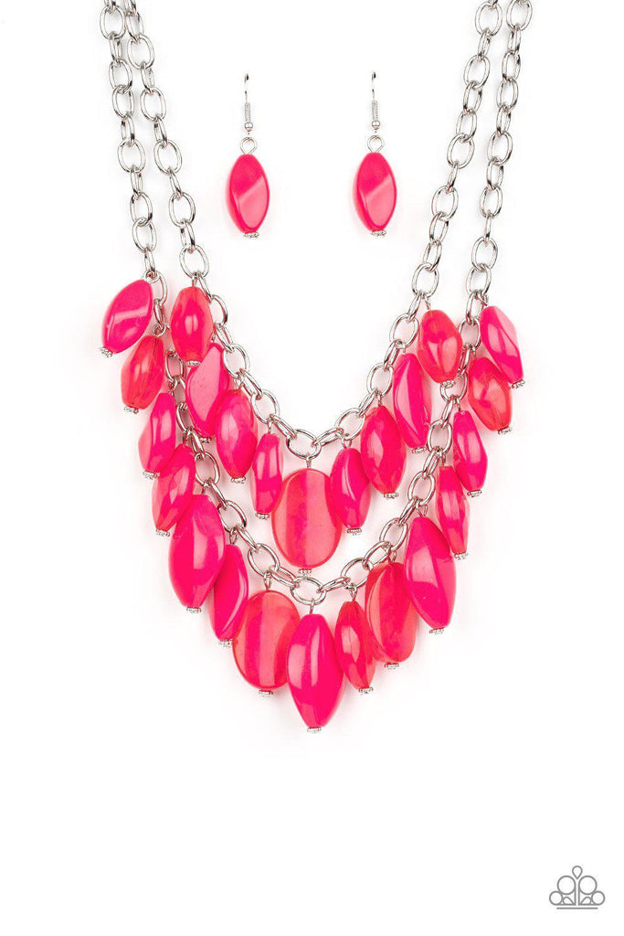 Paparazzi Palm Beach Beauty Pink Necklace