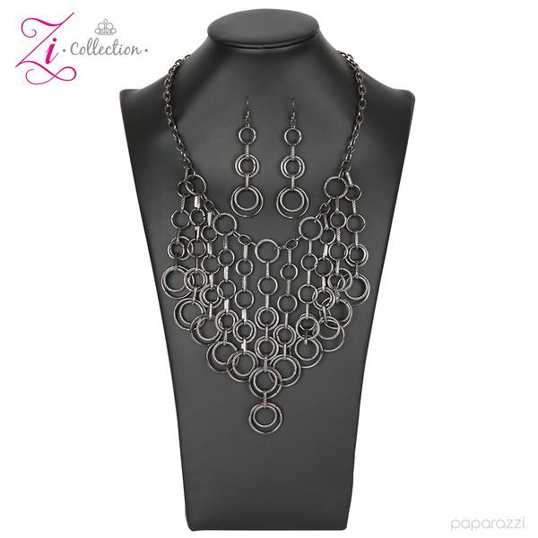 Paramount 2018 Zi Collection Necklace - Paparazzi Accessories- on model - CarasShop.com - Paparazzi Jewelry by Cara Jewels