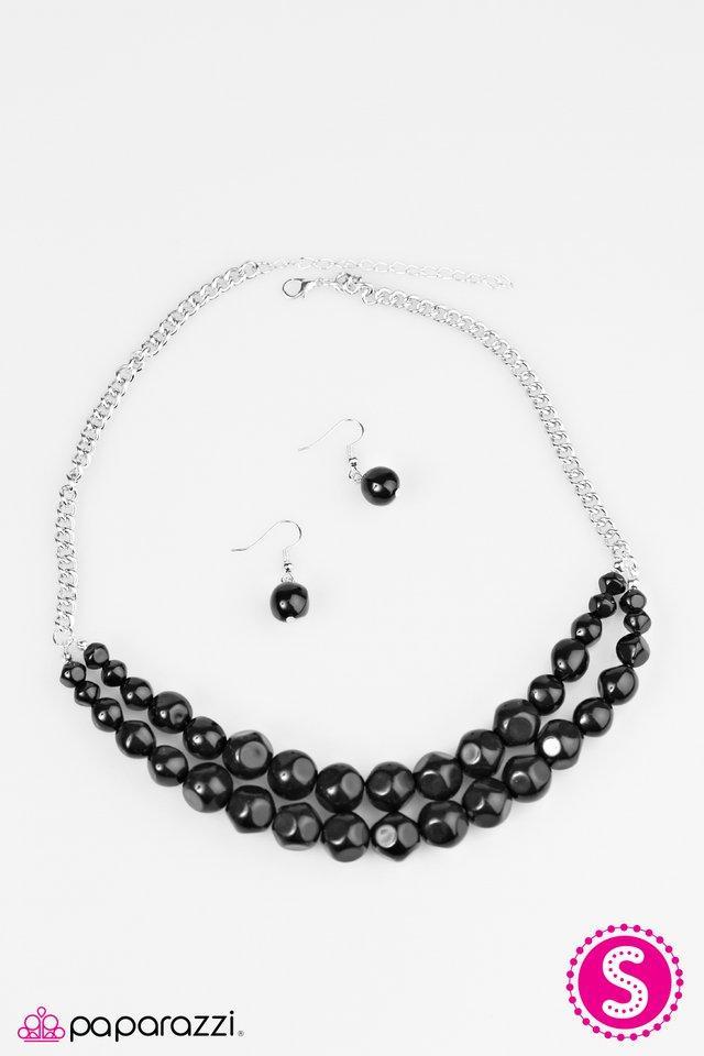 Parkview Picnic Black Necklace - Paparazzi Accessories- lightbox - CarasShop.com - Paparazzi Jewelry by Cara Jewels