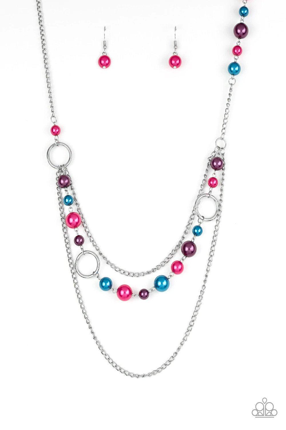 Party Dress Princess Multi Necklace - Paparazzi Accessories- lightbox - CarasShop.com - Paparazzi Jewelry by Cara Jewels