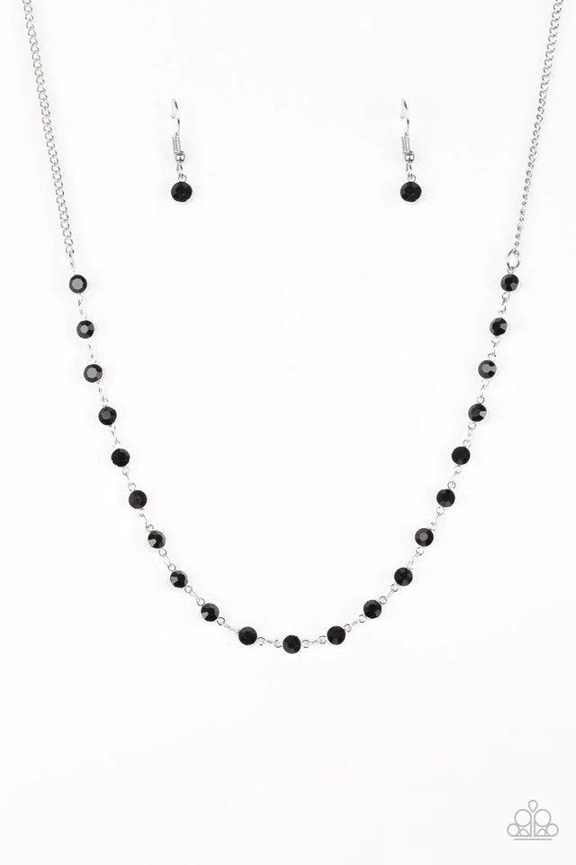 Party Like a Princess Black Necklace - Paparazzi Accessories- lightbox - CarasShop.com - Paparazzi Jewelry by Cara Jewels