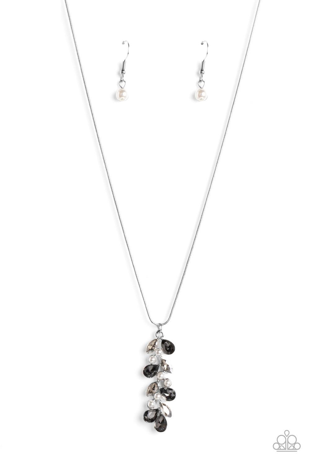 Pearls Before VINE Silver Necklace - Paparazzi Accessories- lightbox - CarasShop.com - Paparazzi Jewelry by Cara Jewels