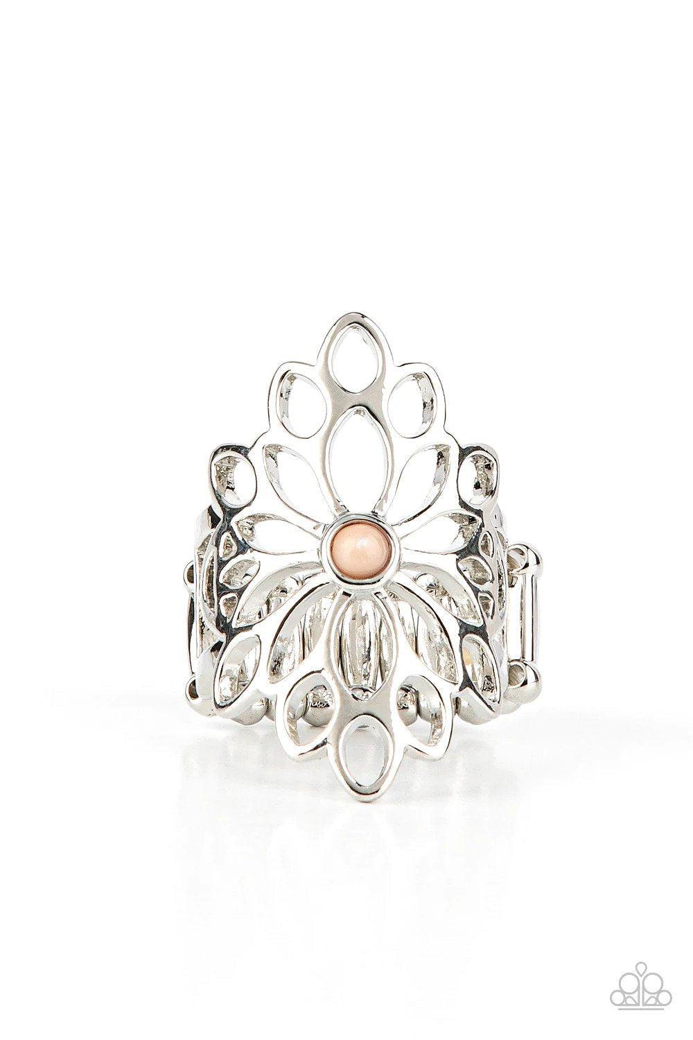 Perennial Daydream Brown Ring - Paparazzi Accessories- lightbox - CarasShop.com - Paparazzi Jewelry by Cara Jewels