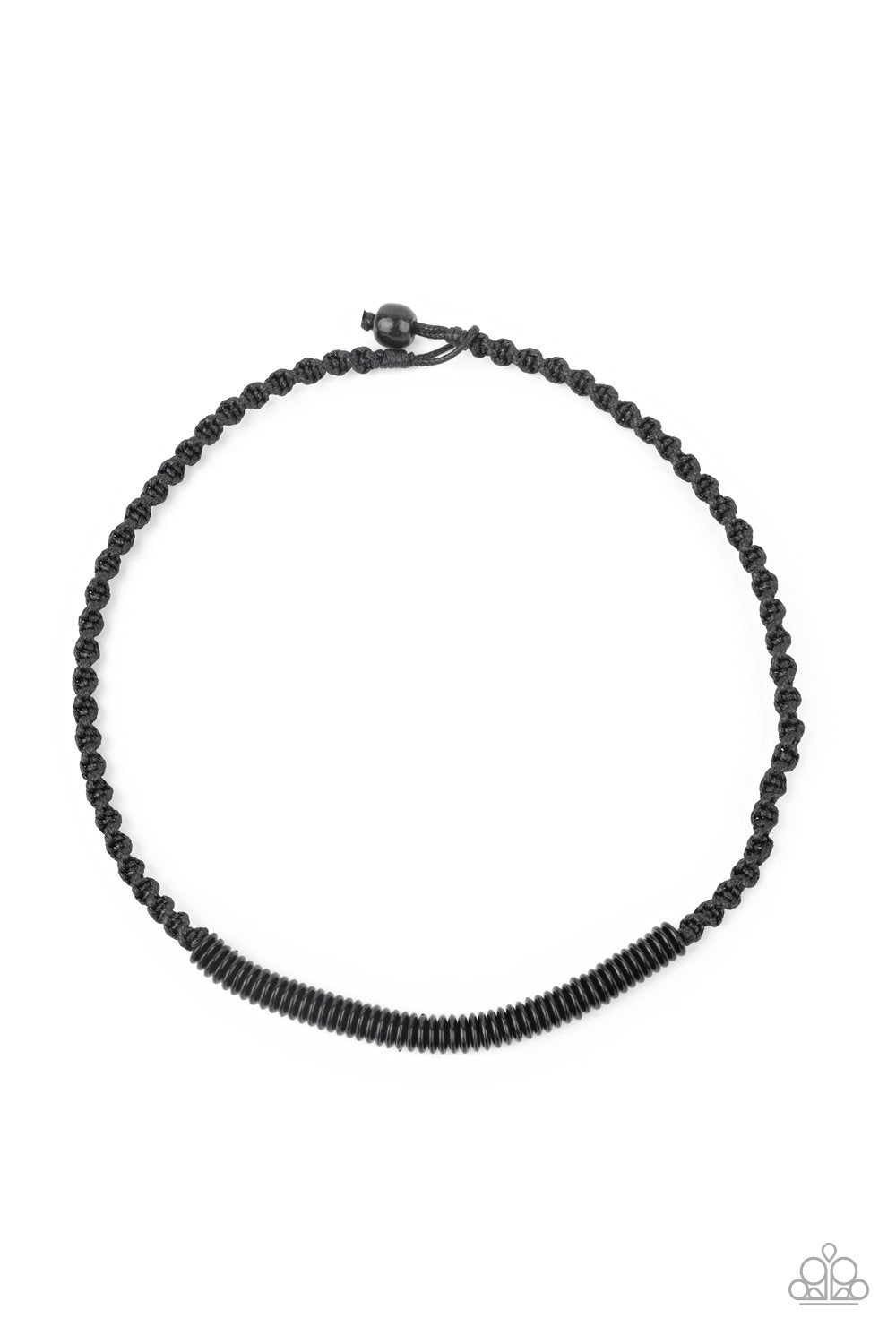 Plainly Primal Black Men's Urban Necklace - Paparazzi Accessories- lightbox - CarasShop.com - Paparazzi Jewelry by Cara Jewels