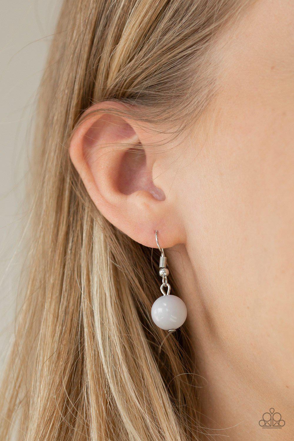 Pleasant Promenade Multi Blue and Gray Necklace - Paparazzi Accessories - free matching earrings -CarasShop.com - Paparazzi Jewelry by Cara Jewels