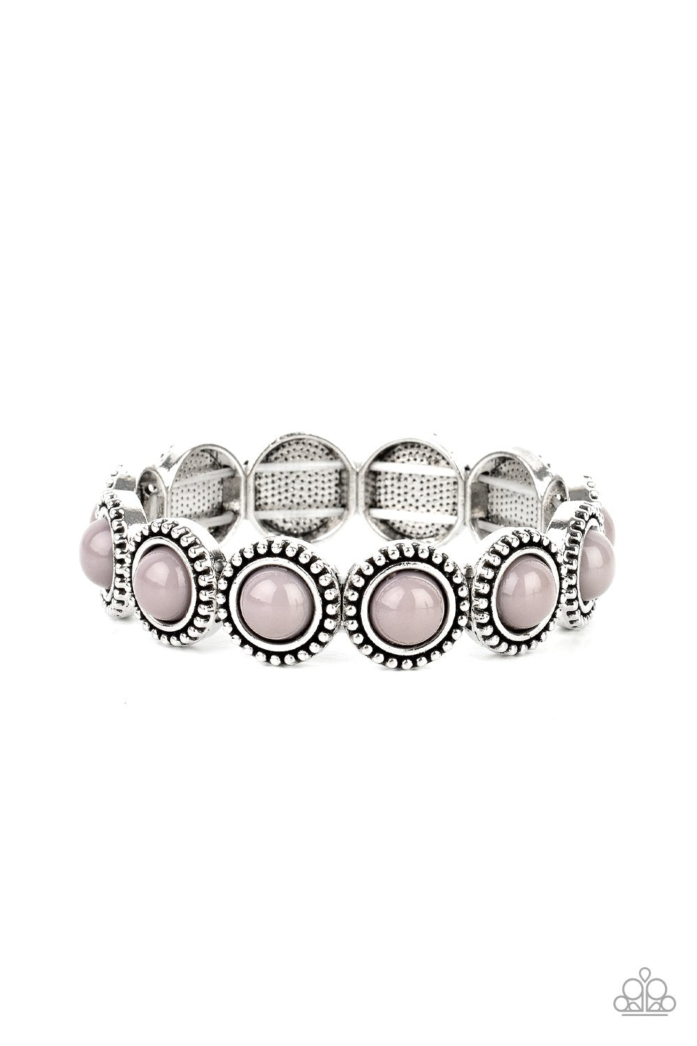 Polished Promenade Silver Bracelet - Paparazzi Accessories- lightbox - CarasShop.com - Paparazzi Jewelry by Cara Jewels