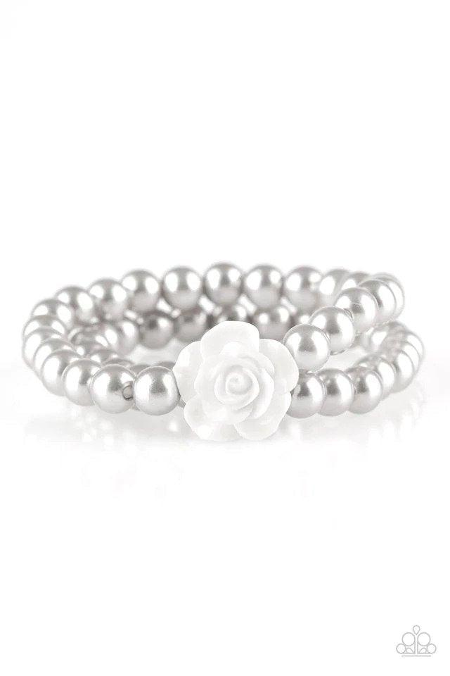 Posh and Posy Silver Bracelet - Paparazzi Accessories- lightbox - CarasShop.com - Paparazzi Jewelry by Cara Jewels