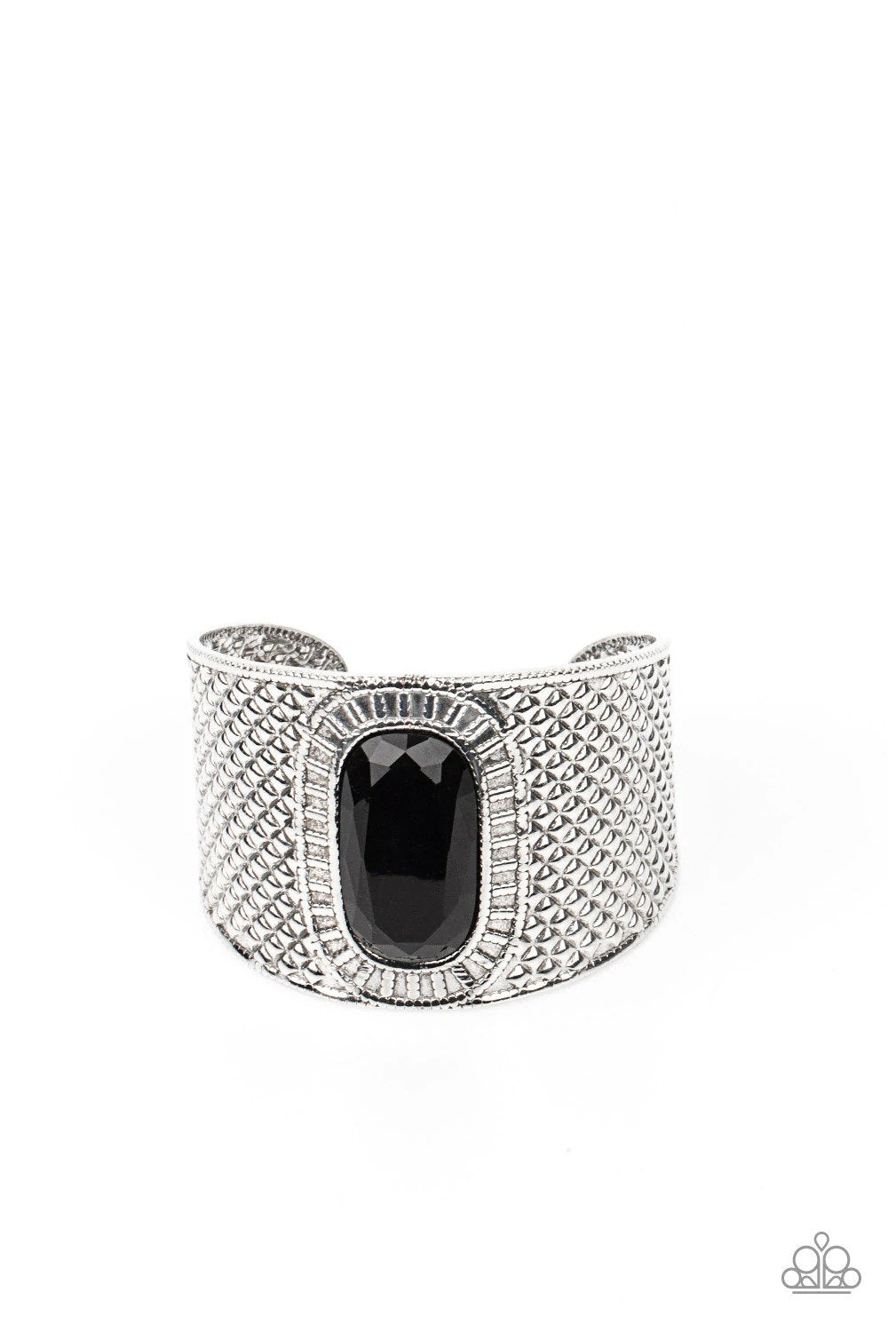 Poshly Pharaoh Black Bracelet - Paparazzi Accessories- lightbox - CarasShop.com - Paparazzi Jewelry by Cara Jewels