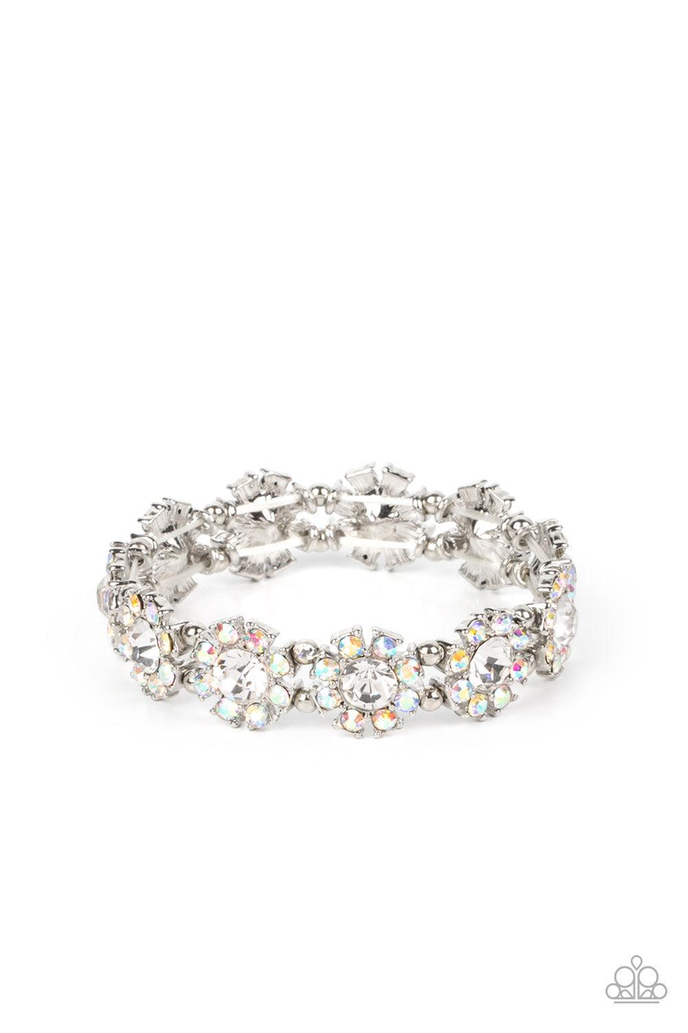 Premium Perennial Multi Iridescent Rhinestone Bracelet - Paparazzi Accessories- lightbox - CarasShop.com - Paparazzi Jewelry by Cara Jewels