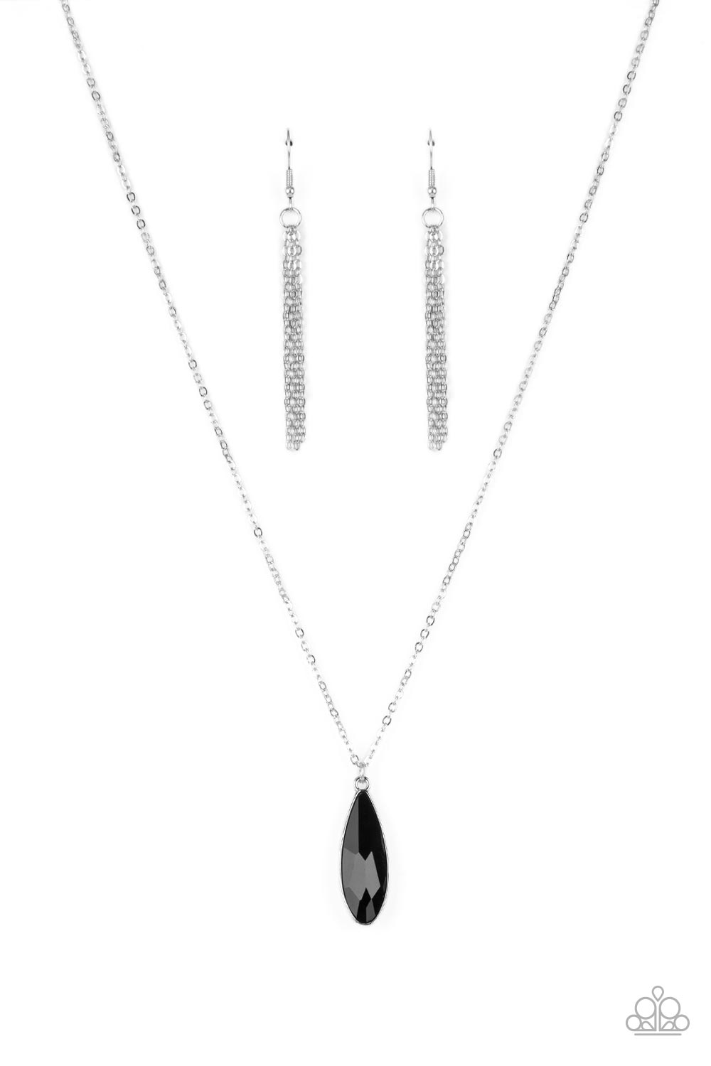 Prismatically Polished Black Necklace - Paparazzi Accessories- lightbox - CarasShop.com - Paparazzi Jewelry by Cara Jewels