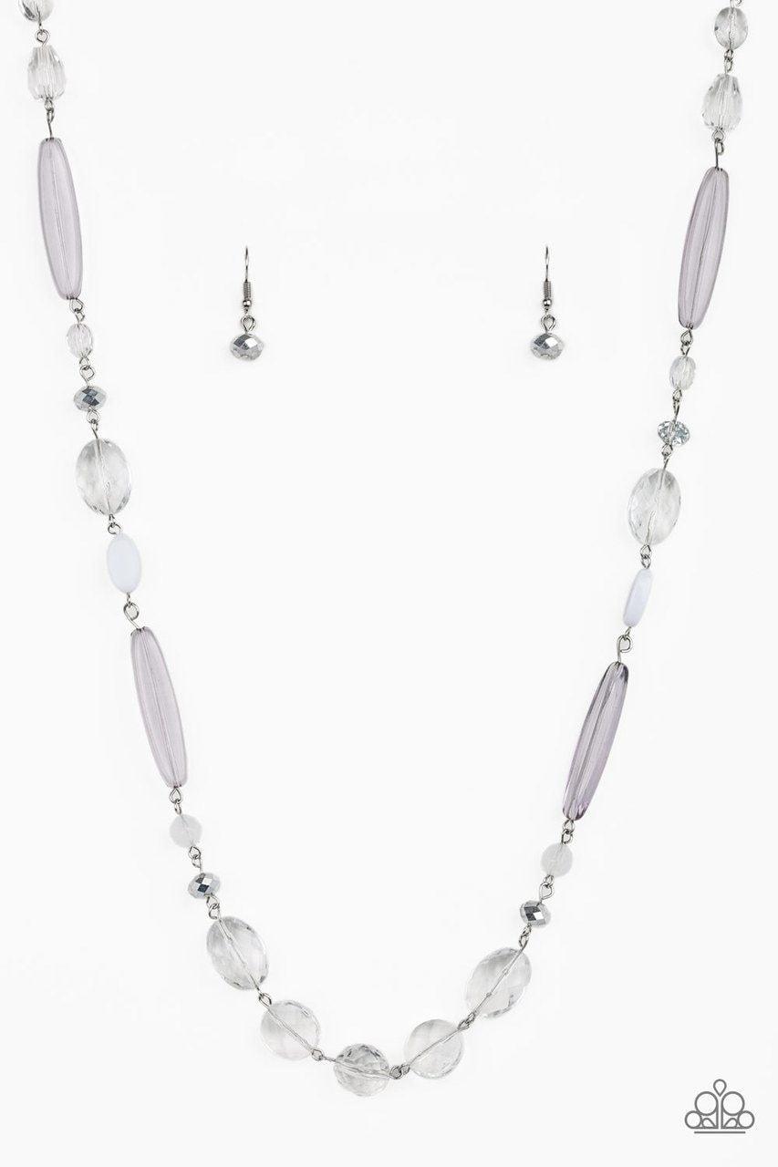 Quite Quintessence White Necklace - Paparazzi Accessories- lightbox - CarasShop.com - Paparazzi Jewelry by Cara Jewels