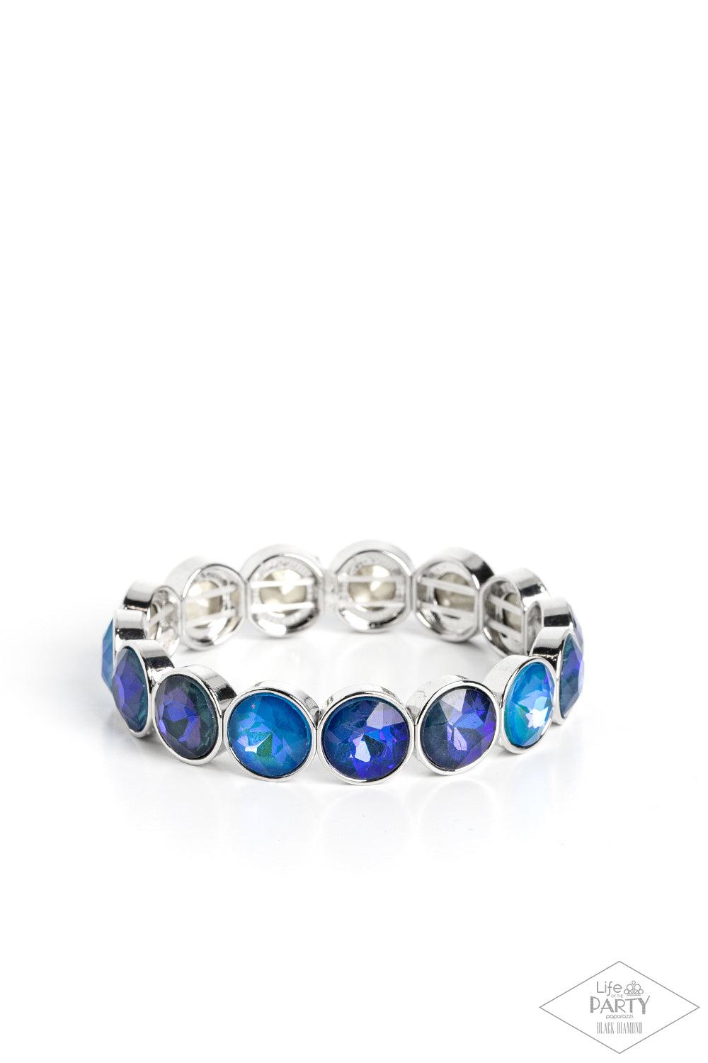 Radiant on Repeat Blue Bracelet - Paparazzi Accessories- lightbox - CarasShop.com - Paparazzi Jewelry by Cara Jewels