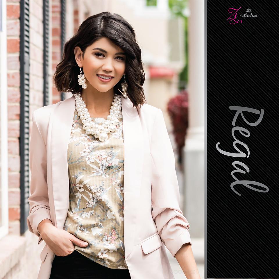 Regal 2020 Zi Collection Necklace - Paparazzi Accessories - free matching earrings -CarasShop.com - Paparazzi Jewelry by Cara Jewels