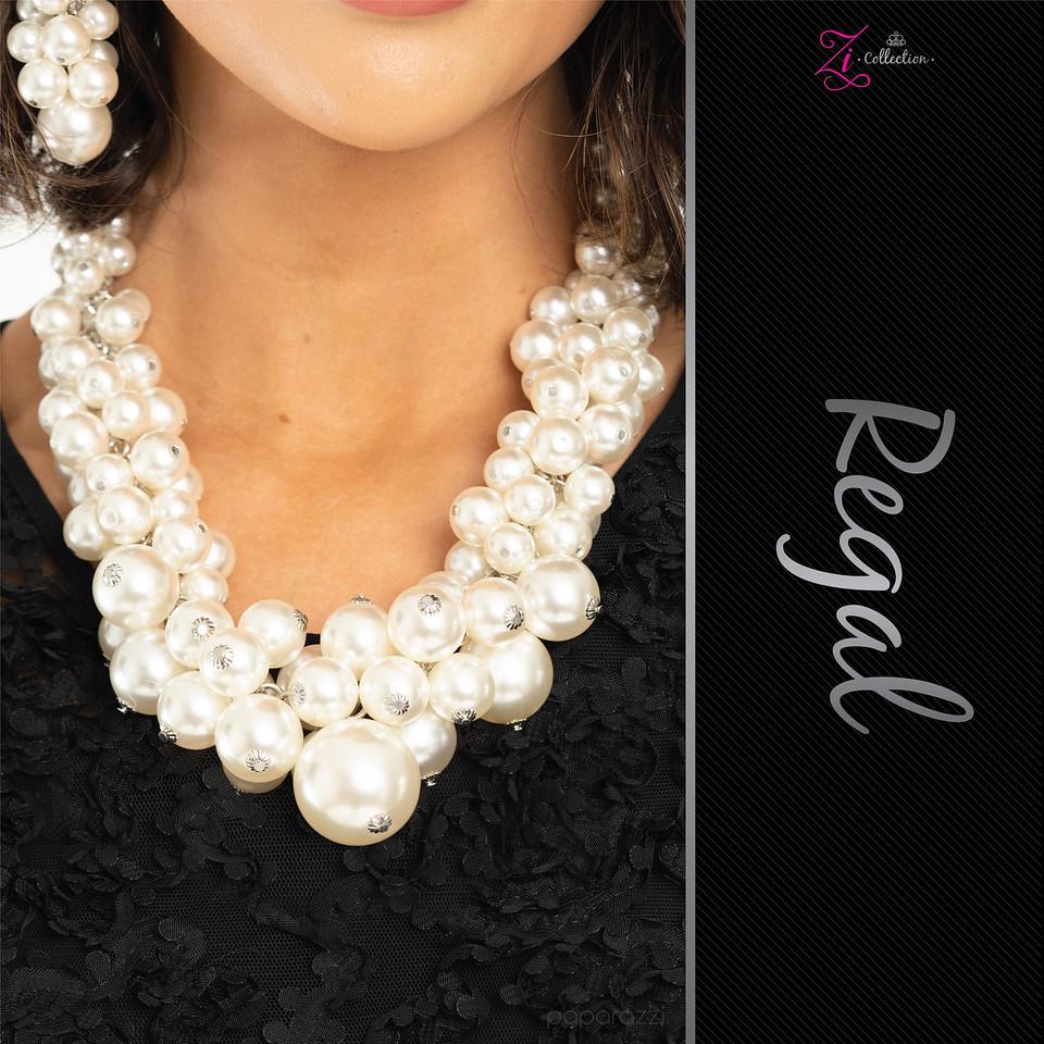 Regal 2020 Zi Collection Necklace - Paparazzi Accessories- on model - CarasShop.com - Paparazzi Jewelry by Cara Jewels