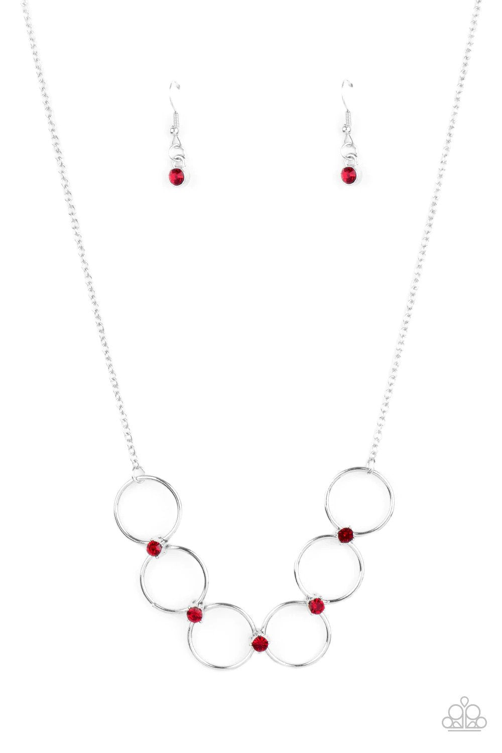 Regal Society Red Necklace - Paparazzi Accessories- lightbox - CarasShop.com - Paparazzi Jewelry by Cara Jewels