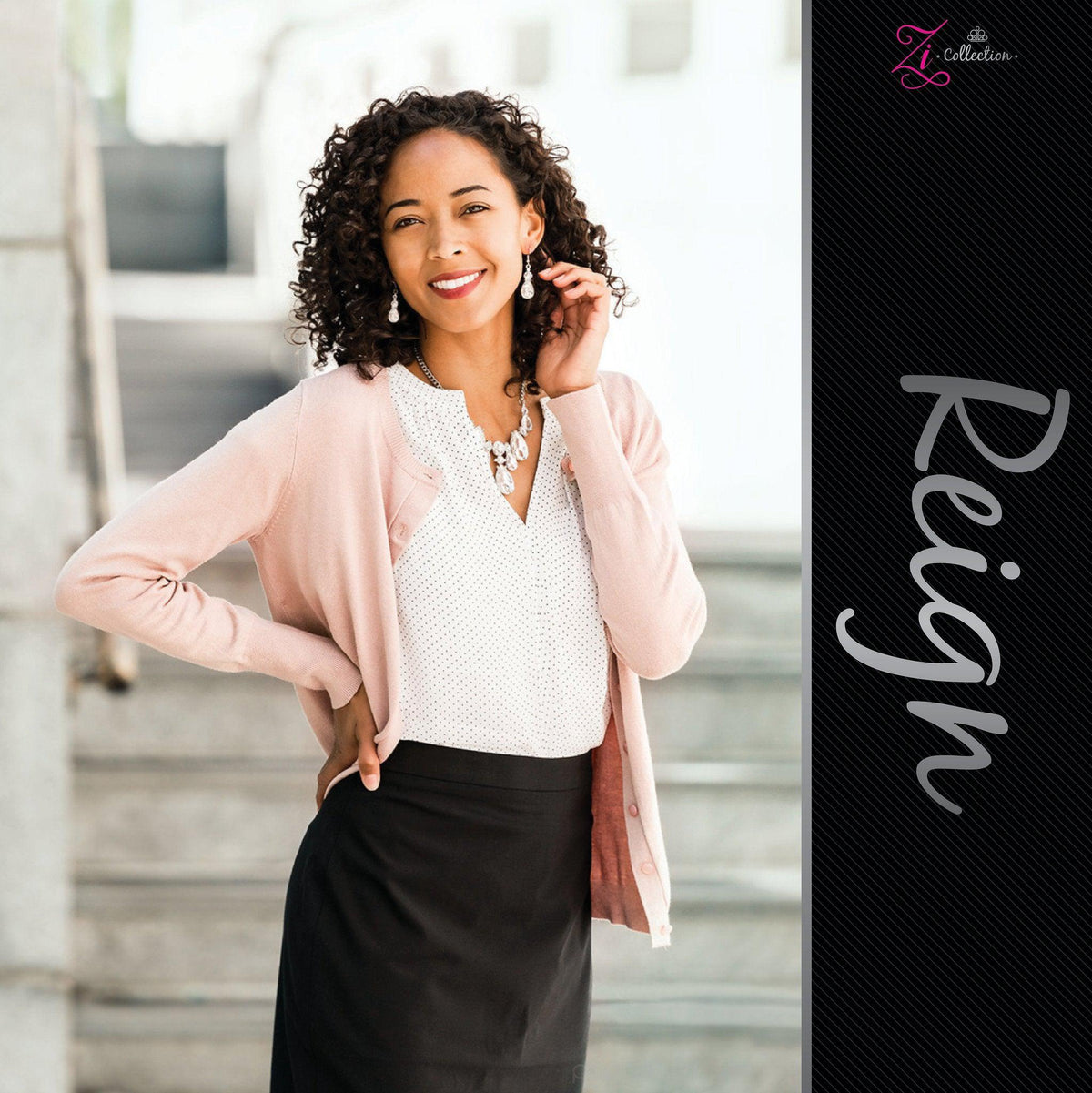 Reign 2019 Zi Collection Necklace - Paparazzi Accessories - free matching earrings -CarasShop.com - Paparazzi Jewelry by Cara Jewels