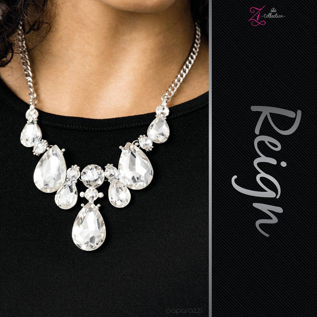 Reign 2019 Zi Collection Necklace - Paparazzi Accessories- on model - CarasShop.com - Paparazzi Jewelry by Cara Jewels
