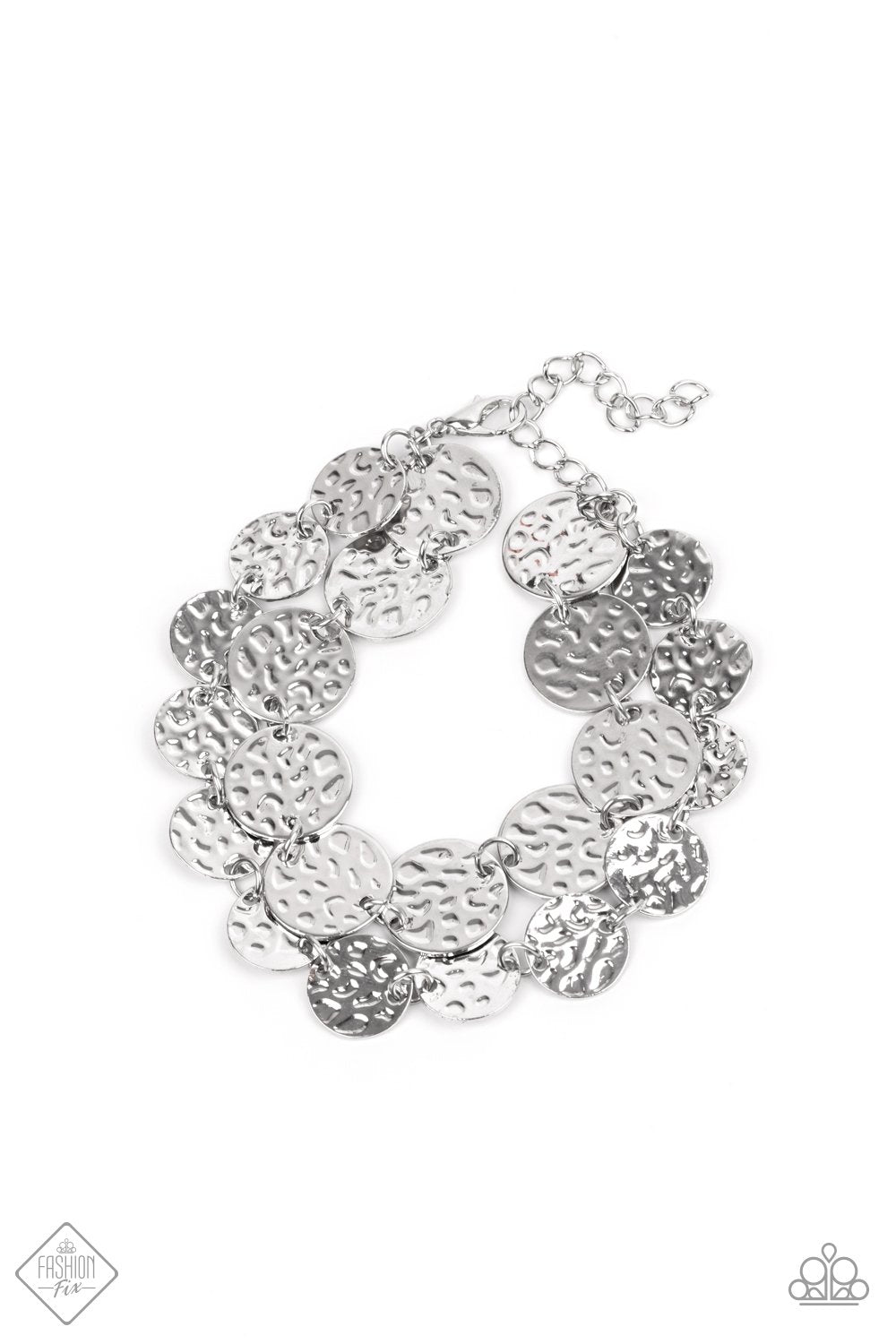 Rooted To The SPOTLIGHT Silver Bracelet - Paparazzi Accessories- lightbox - CarasShop.com - Paparazzi Jewelry by Cara Jewels
