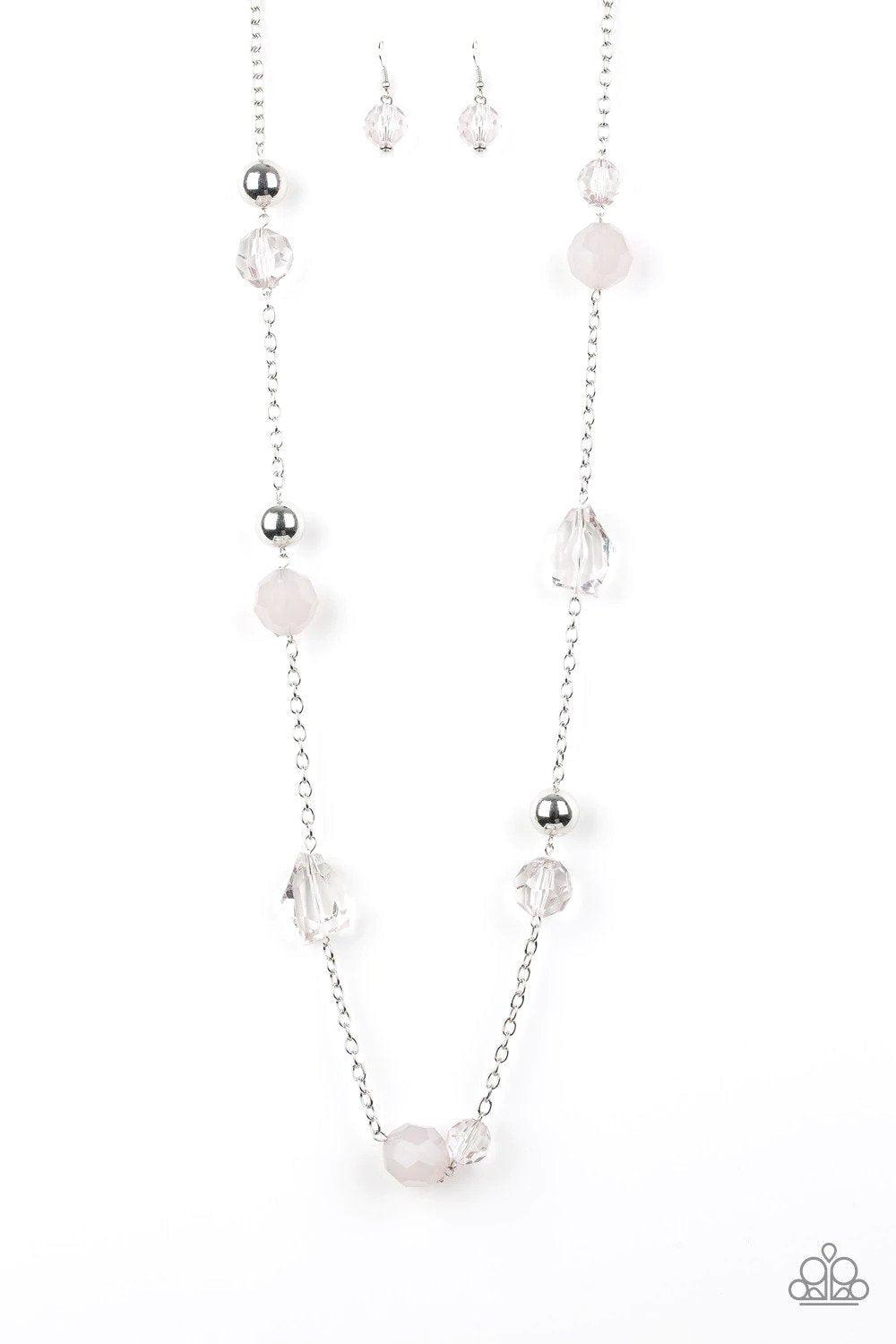 Royal Roller Silver Necklace - Paparazzi Accessories- lightbox - CarasShop.com - Paparazzi Jewelry by Cara Jewels