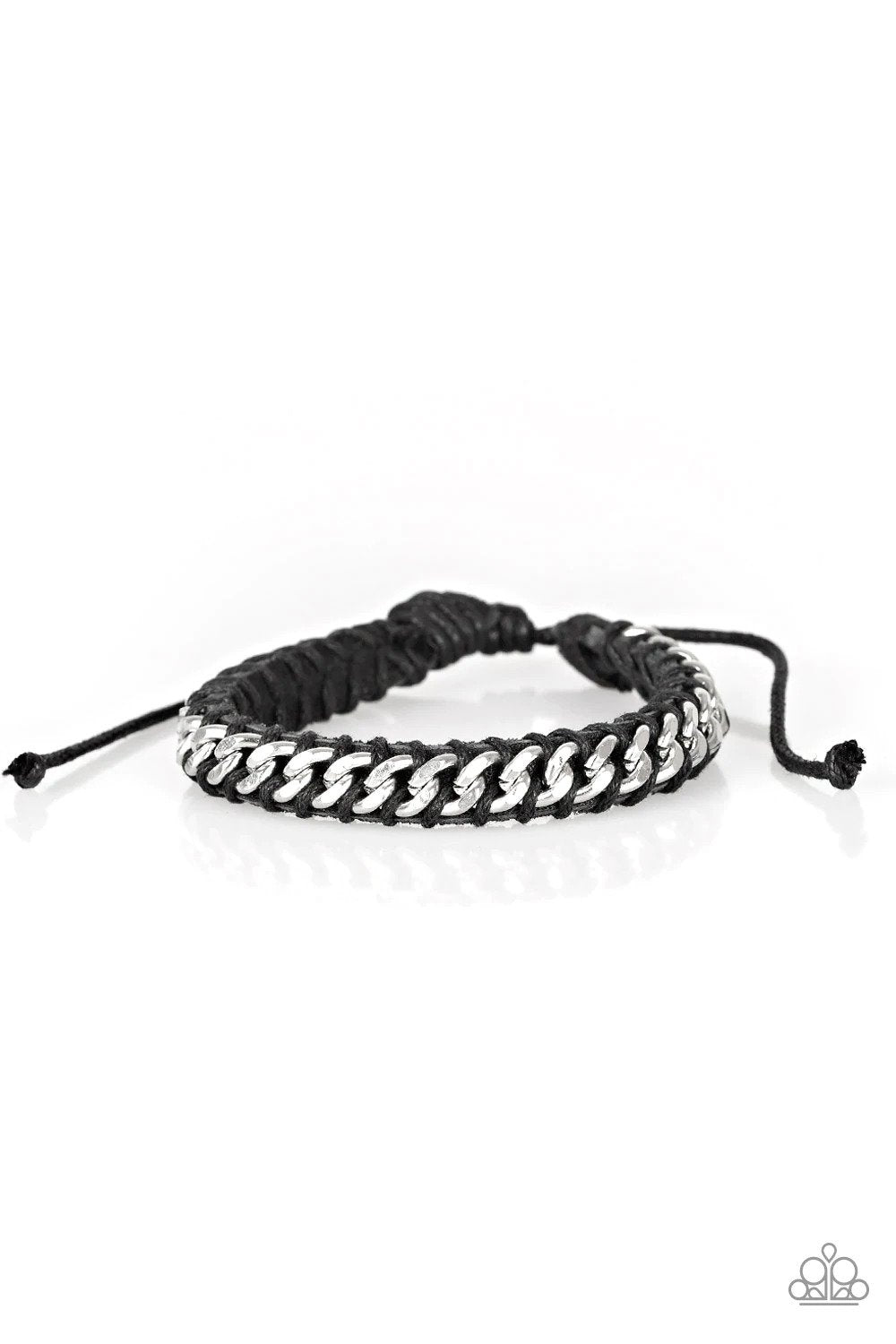 Rugged Ranger Black Urban Bracelet - Paparazzi Accessories- lightbox - CarasShop.com - Paparazzi Jewelry by Cara Jewels