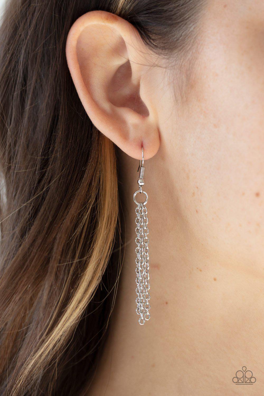 Sail Into The Sunset Black Wood Pendant Necklace - Paparazzi Accessories- on model - CarasShop.com - Paparazzi Jewelry by Cara Jewels