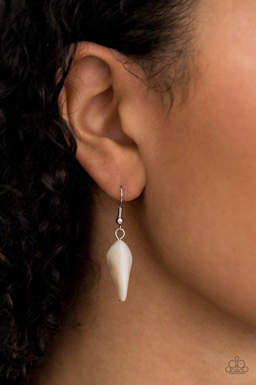 Seacoast Sunset Yellow Necklace - Paparazzi Accessories - free matching earrings -CarasShop.com - Paparazzi Jewelry by Cara Jewels