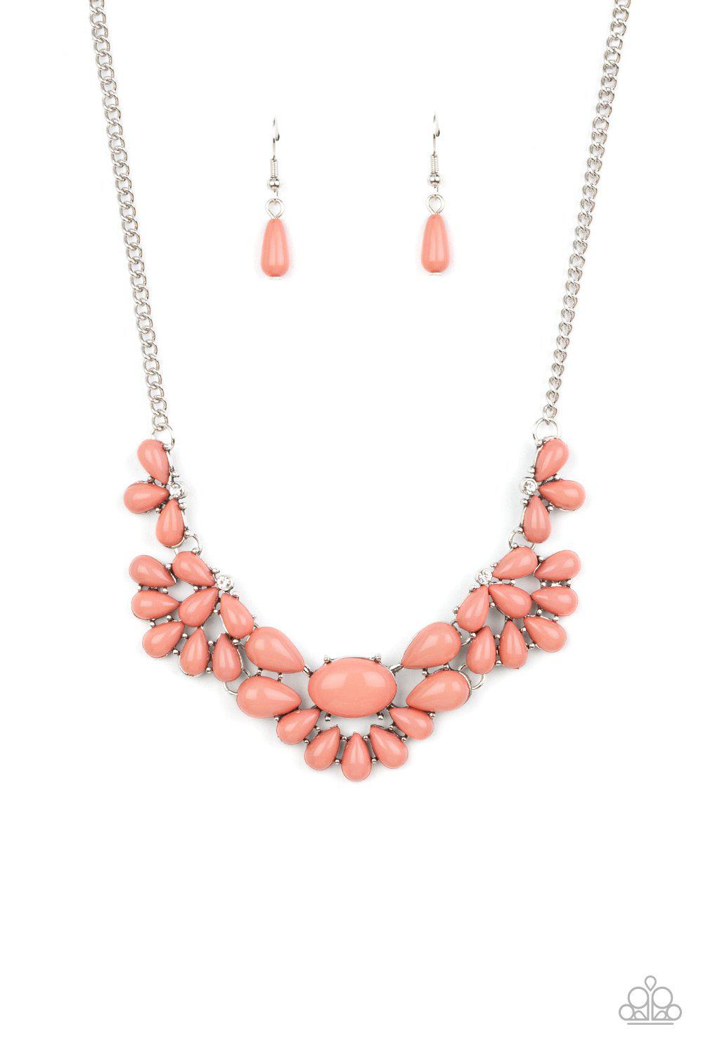 Secret GARDENISTA Pink Necklace - Paparazzi Accessories- lightbox - CarasShop.com - Paparazzi Jewelry by Cara Jewels