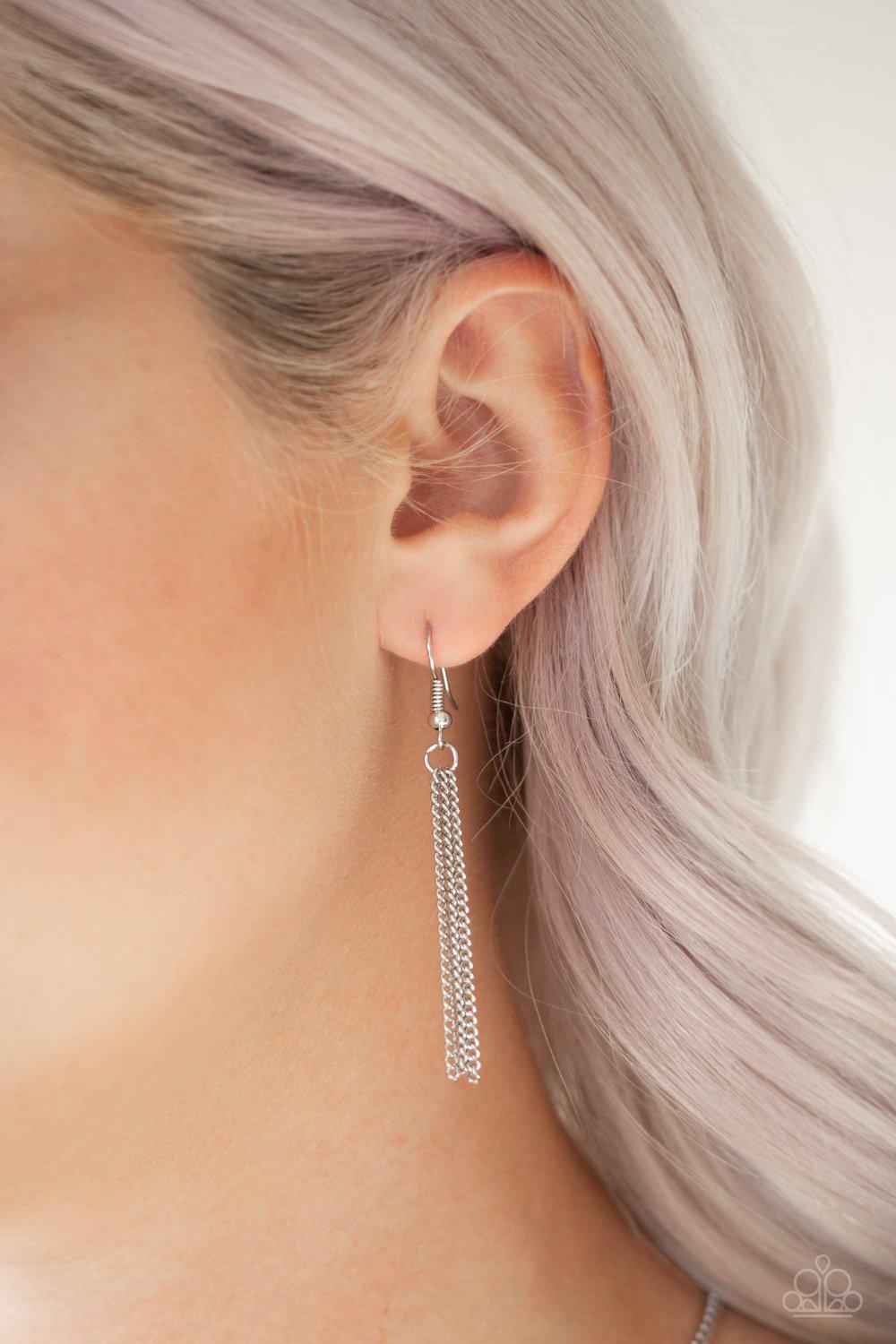 Sedona Solstice Orange Stone and Silver Necklace - Paparazzi Accessories - free matching earrings -CarasShop.com - Paparazzi Jewelry by Cara Jewels