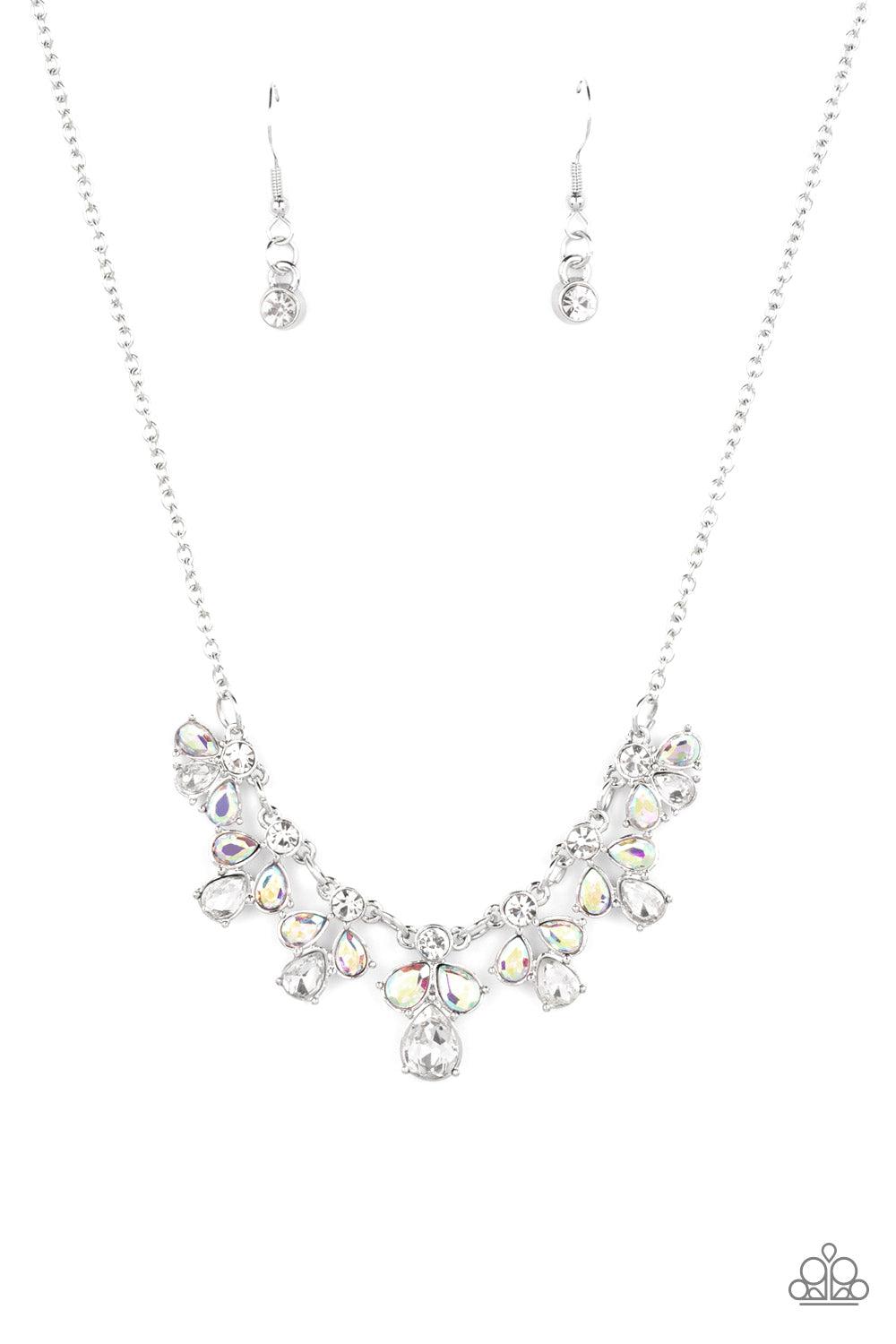 See in a New STARLIGHT Multi Iridescent Rhinestone Necklace - Paparazzi Accessories- lightbox - CarasShop.com - Paparazzi Jewelry by Cara Jewels