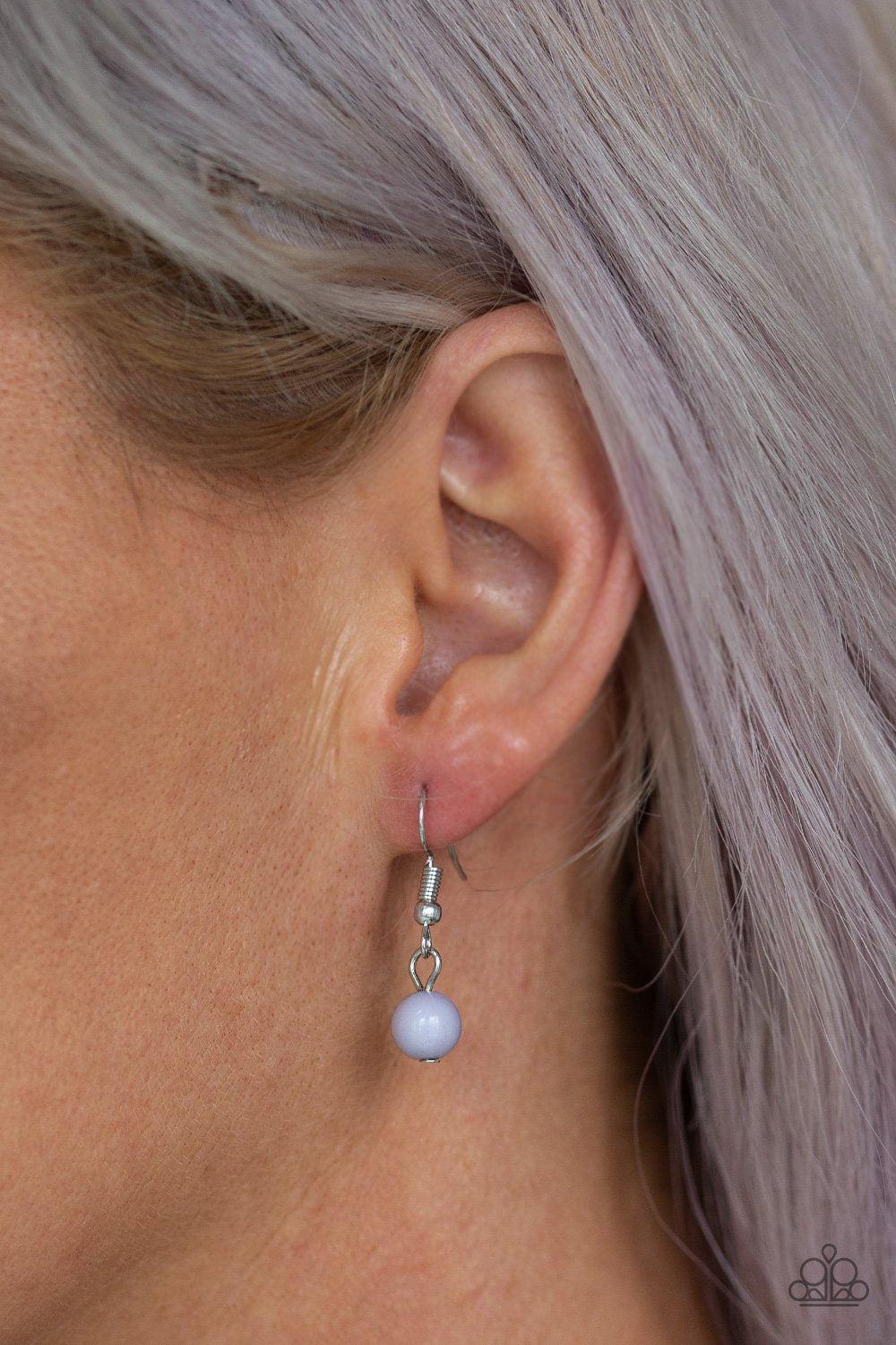 Serenely Springtime Silver Necklace - Paparazzi Accessories - free matching earrings -CarasShop.com - Paparazzi Jewelry by Cara Jewels