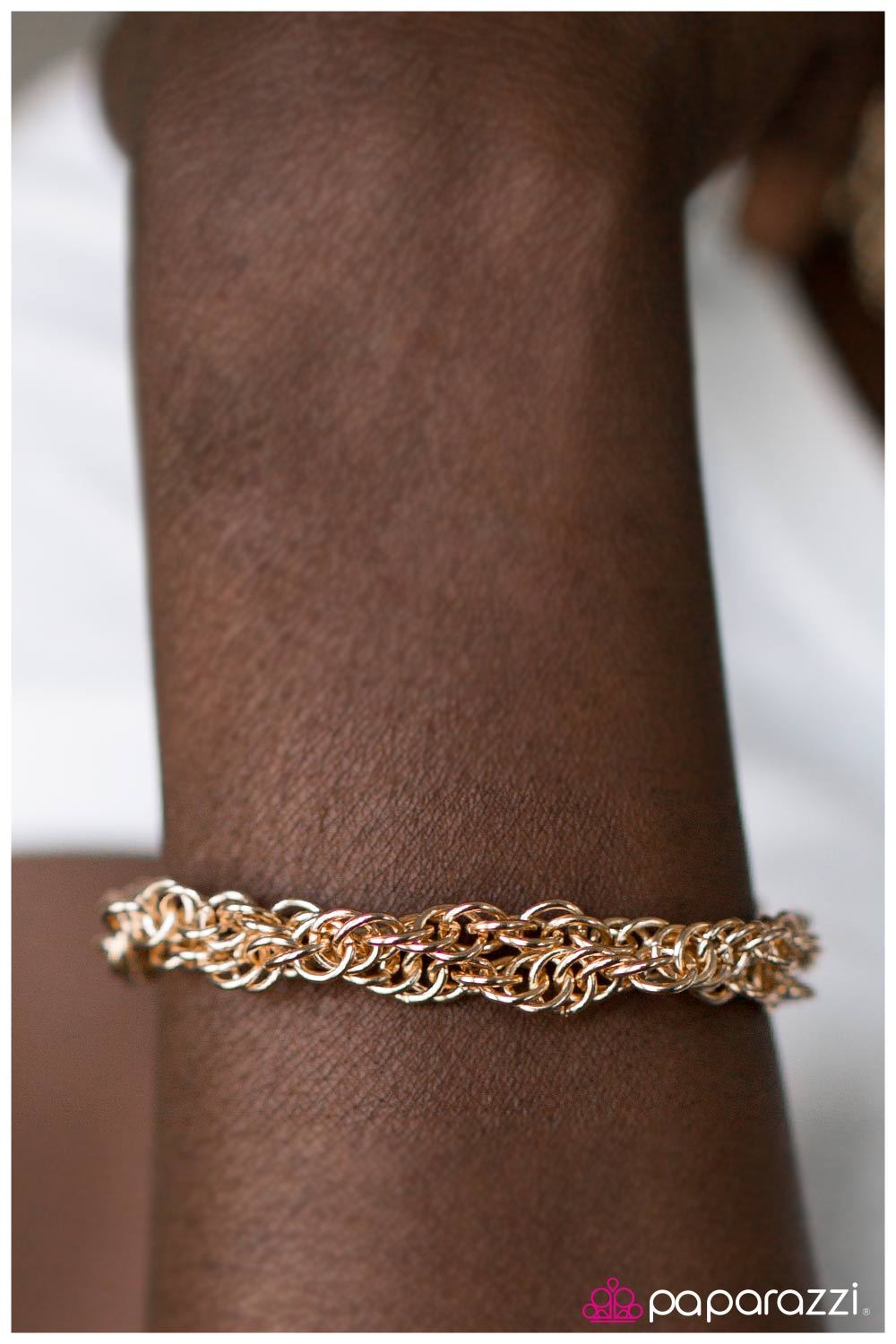 Shine For Me Gold Bracelet - Paparazzi Accessories- lightbox - CarasShop.com - Paparazzi Jewelry by Cara Jewels