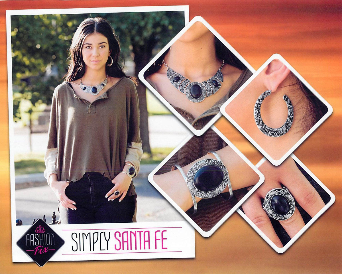 Simply Santa Fe Set - December 2018 - Paparazzi Accessories- Set Collage - CarasShop.com - Paparazzi Jewelry by Cara Jewels