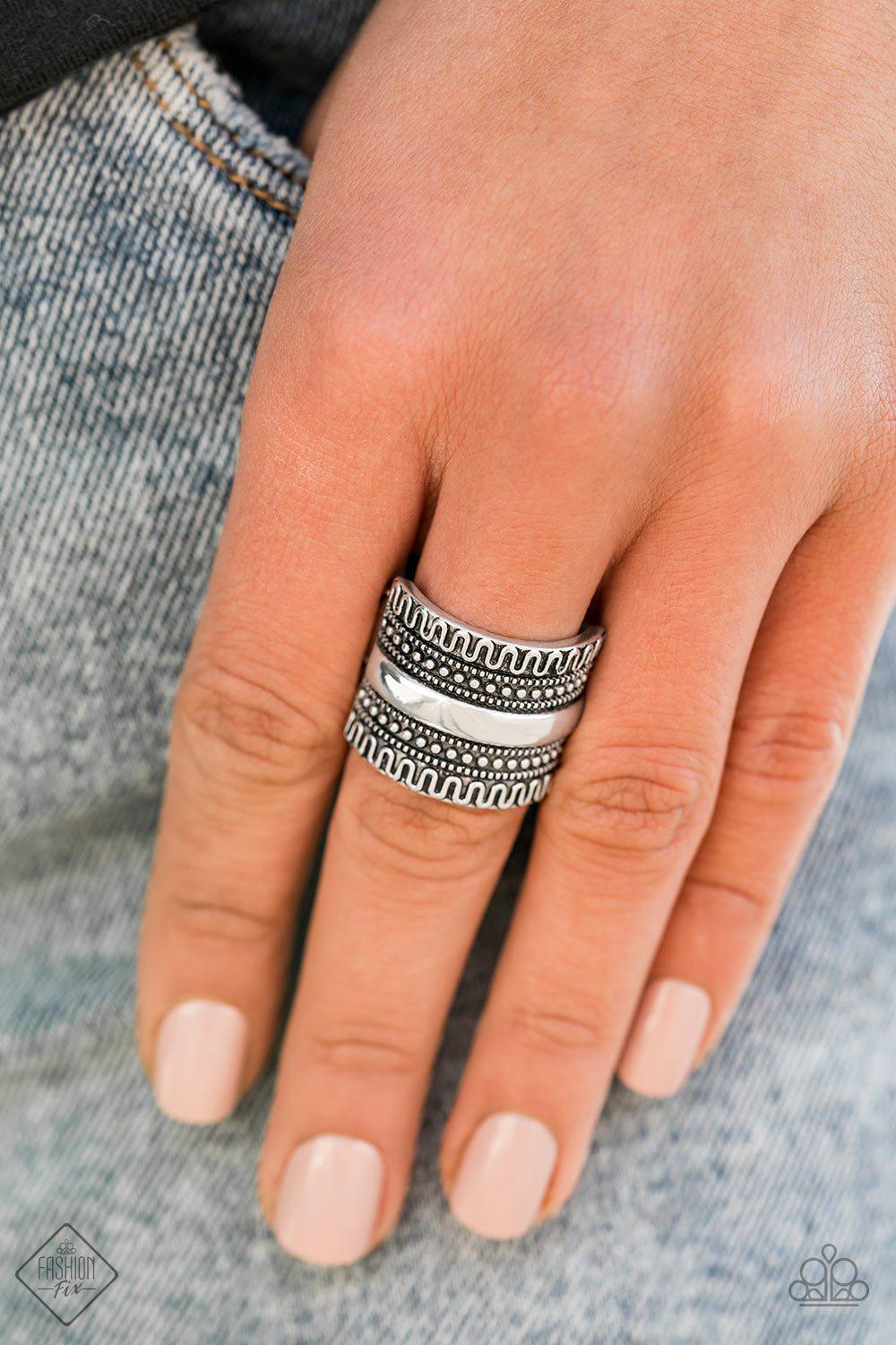 Simply Santa Fe Complete Trend Blend (4 pc set) December 2019 - Paparazzi Accessories Fashion Fix- Ring - CarasShop.com - Paparazzi Jewelry by Cara Jewels