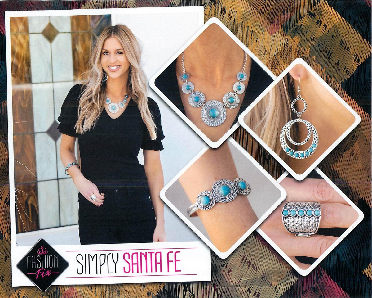 Simply Santa Fe Set - January 2020 - Paparazzi Accessories- Set Collage - CarasShop.com - Paparazzi Jewelry by Cara Jewels