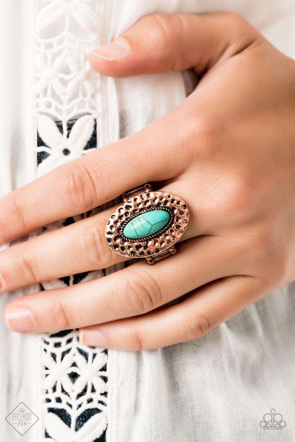 Simply Santa Fe Set - July 2019 - Paparazzi Accessories- Ring - CarasShop.com - Paparazzi Jewelry by Cara Jewels