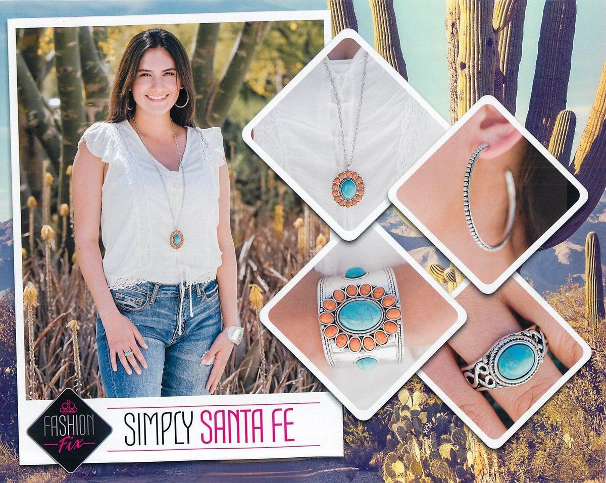 Simply Santa Fe Complete Trend Blend (4 pc set) June 2019 - Paparazzi Accessories Fashion Fix- Complete Look - CarasShop.com - Paparazzi Jewelry by Cara Jewels