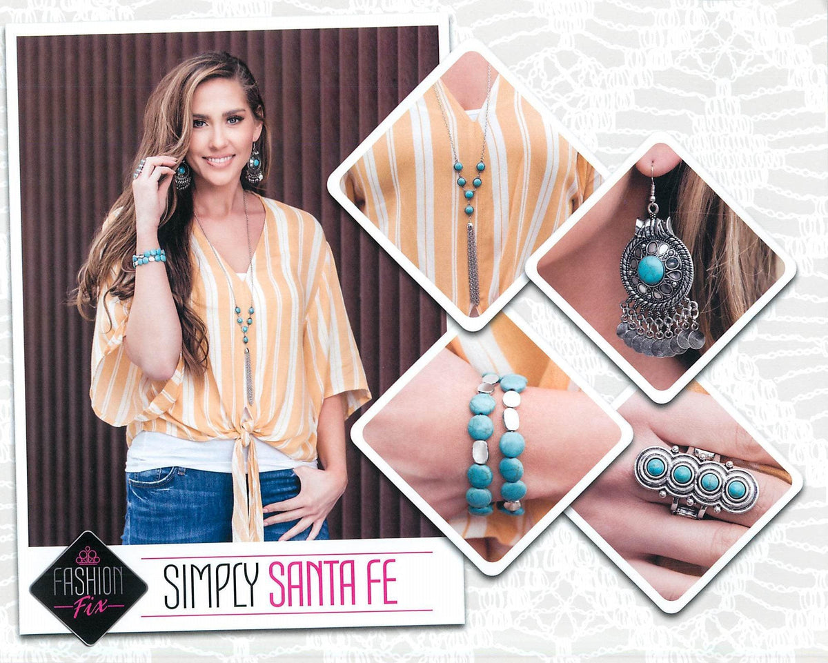 Simply Santa Fe Complete Trend Blend (4 pc set) May 2020 - Paparazzi Accessories Fashion Fix- Complete Look - CarasShop.com - Paparazzi Jewelry by Cara Jewels
