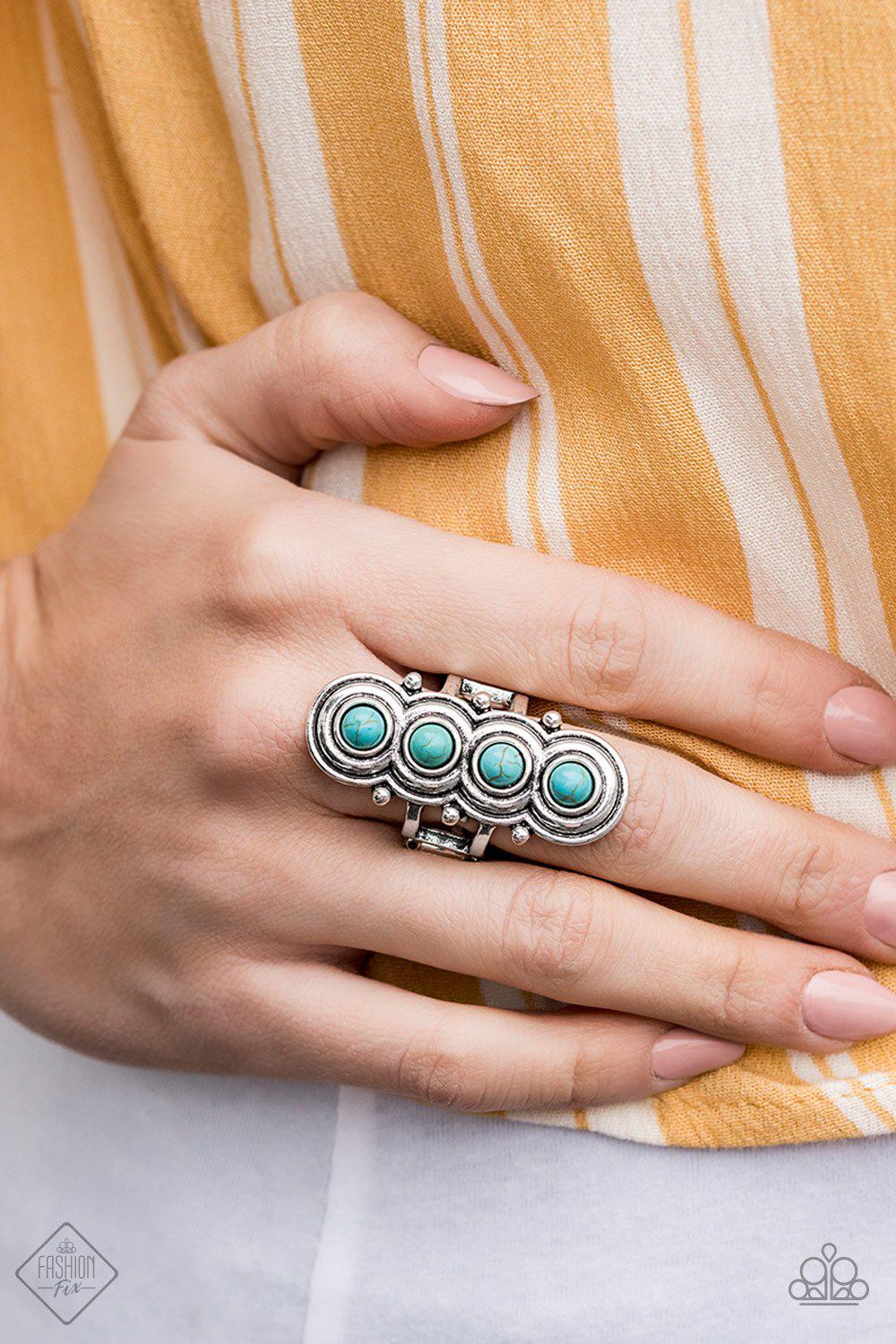 Simply Santa Fe Complete Trend Blend (4 pc set) May 2020 - Paparazzi Accessories Fashion Fix- Ring - CarasShop.com - Paparazzi Jewelry by Cara Jewels