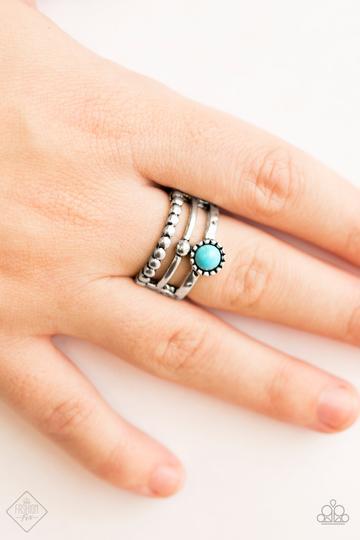 Simply Santa Fe Complete Trend Blend (4 pc set) September 2018 - Paparazzi Accessories Fashion Fix- Ring - CarasShop.com - Paparazzi Jewelry by Cara Jewels