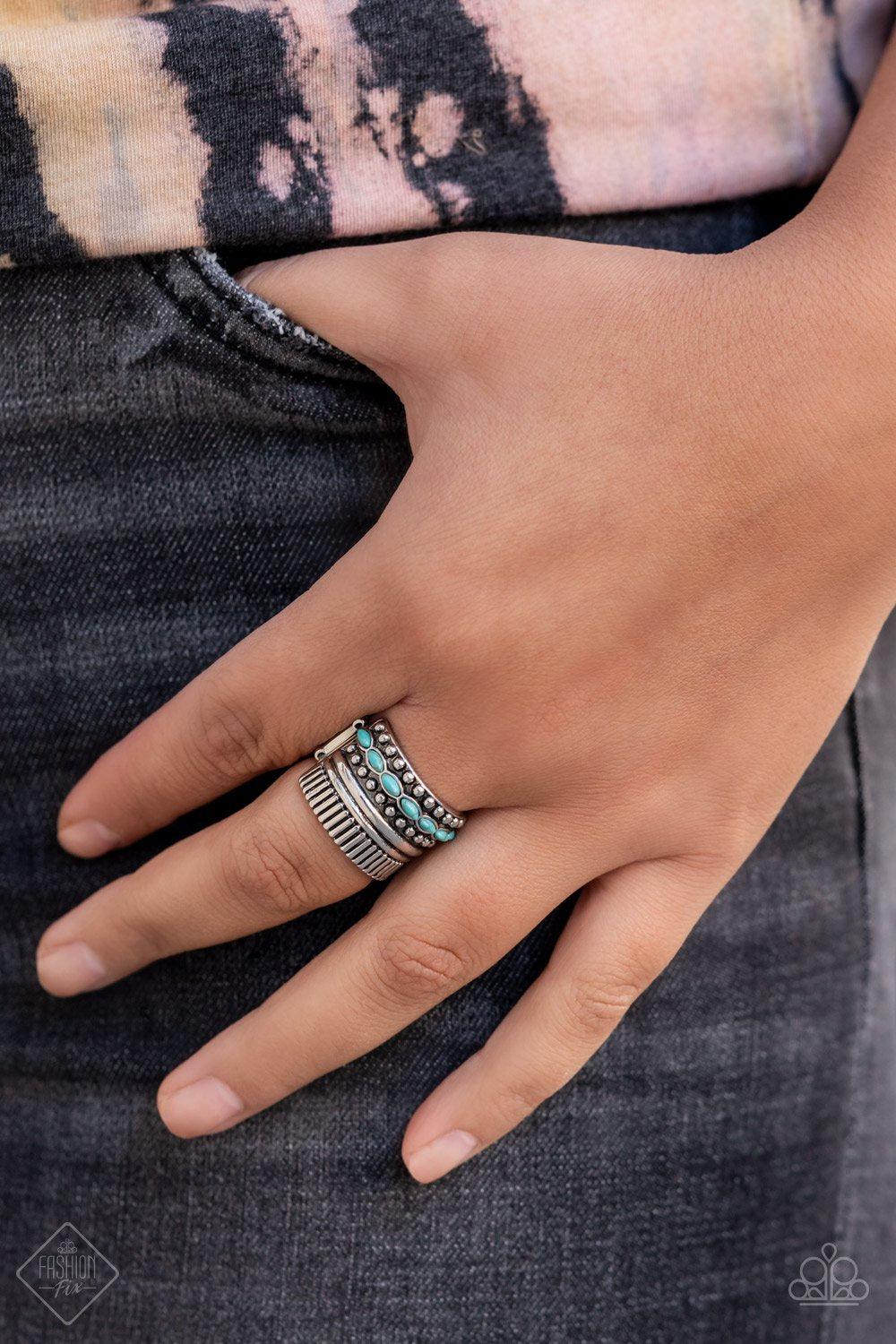 Simply Santa Fe Set - December 2021 - Paparazzi Accessories- Ring - CarasShop.com - Paparazzi Jewelry by Cara Jewels
