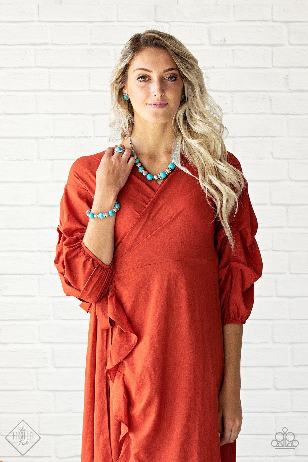 Simply Santa Fe Set - February 2019 - Paparazzi Accessories- Complete Look - CarasShop.com - Paparazzi Jewelry by Cara Jewels