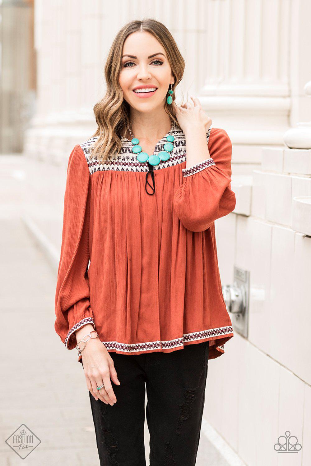 Simply Santa Fe Set - January 2018 - Paparazzi Accessories- Complete Look - CarasShop.com - Paparazzi Jewelry by Cara Jewels