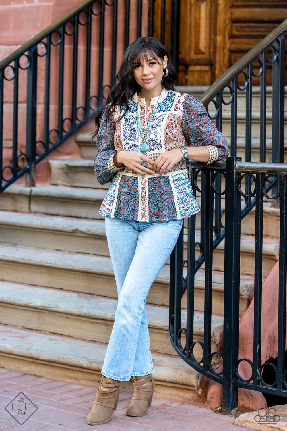 Simply Santa Fe Set - January 2022 - Paparazzi Accessories- Complete Look - CarasShop.com - Paparazzi Jewelry by Cara Jewels