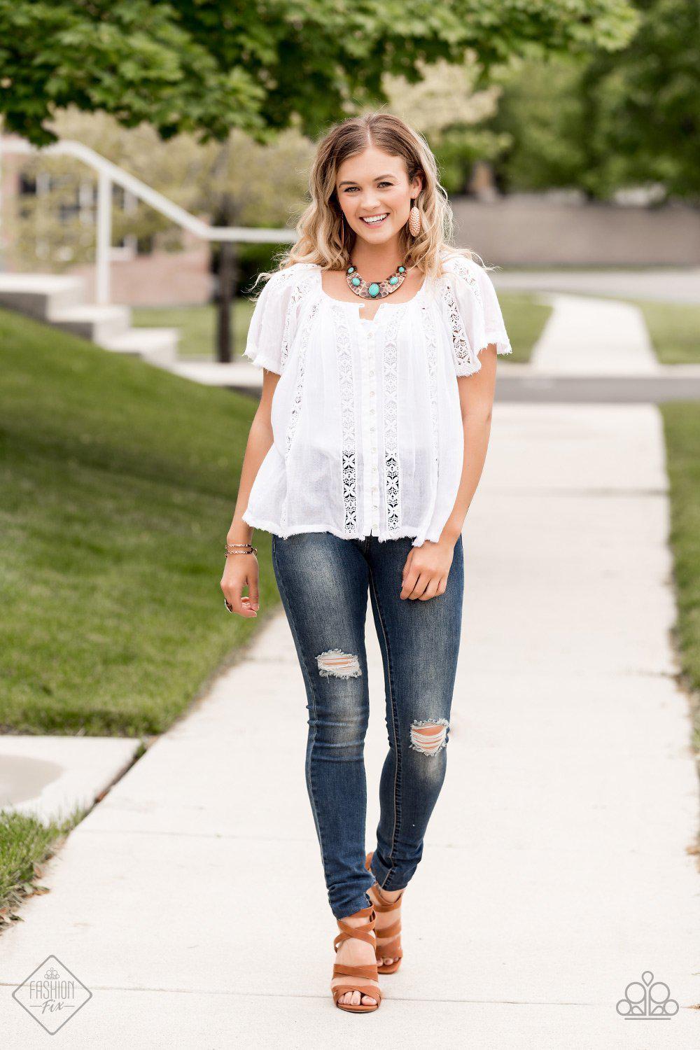 Simply Santa Fe Set - July 2019 - Paparazzi Accessories- Complete Look - CarasShop.com - Paparazzi Jewelry by Cara Jewels
