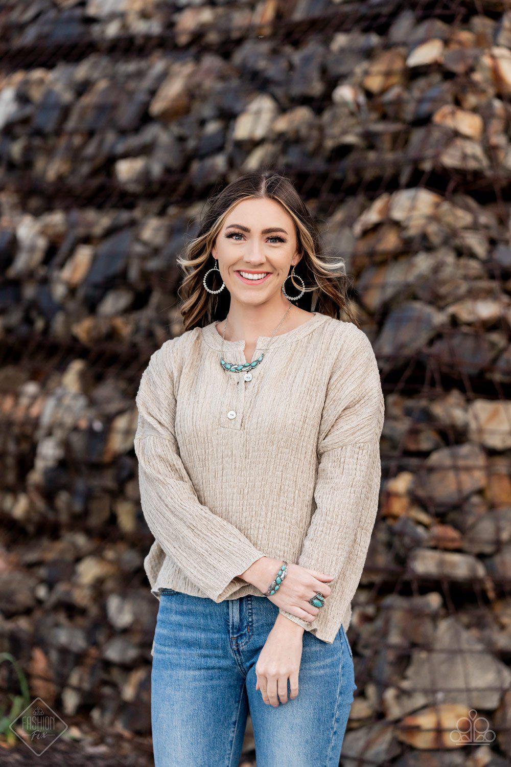 Simply Santa Fe Set - July 2021 - Paparazzi Accessories- Complete Look - CarasShop.com - Paparazzi Jewelry by Cara Jewels