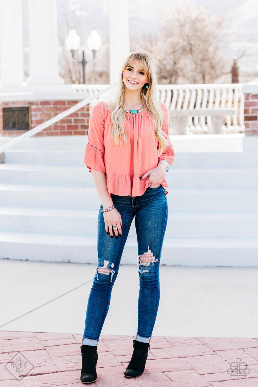 Simply Santa Fe Set - May 2018 - Paparazzi Accessories- Complete Look - CarasShop.com - Paparazzi Jewelry by Cara Jewels