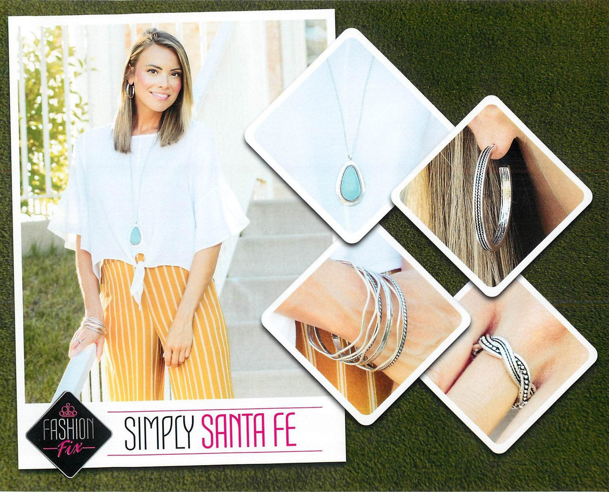 Simply Santa Fe Set - October 2018 - Paparazzi Accessories- Complete Look - CarasShop.com - Paparazzi Jewelry by Cara Jewels