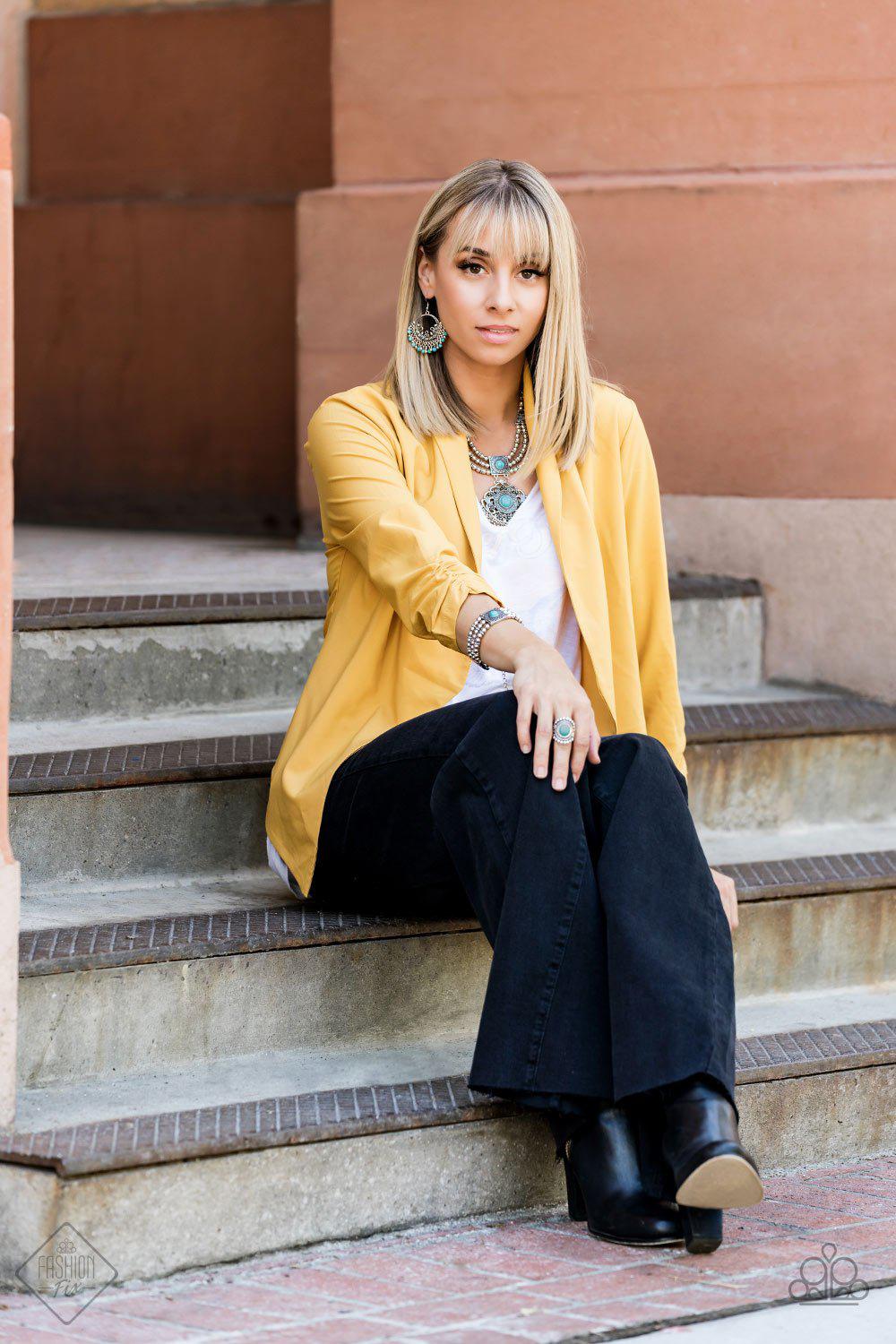 Simply Santa Fe Set - October 2019 - Paparazzi Accessories- Complete Look - CarasShop.com - Paparazzi Jewelry by Cara Jewels