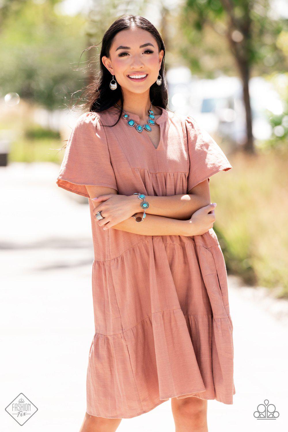 Simply Santa Fe Set - October 2021 - Paparazzi Accessories- Complete Look - CarasShop.com - Paparazzi Jewelry by Cara Jewels