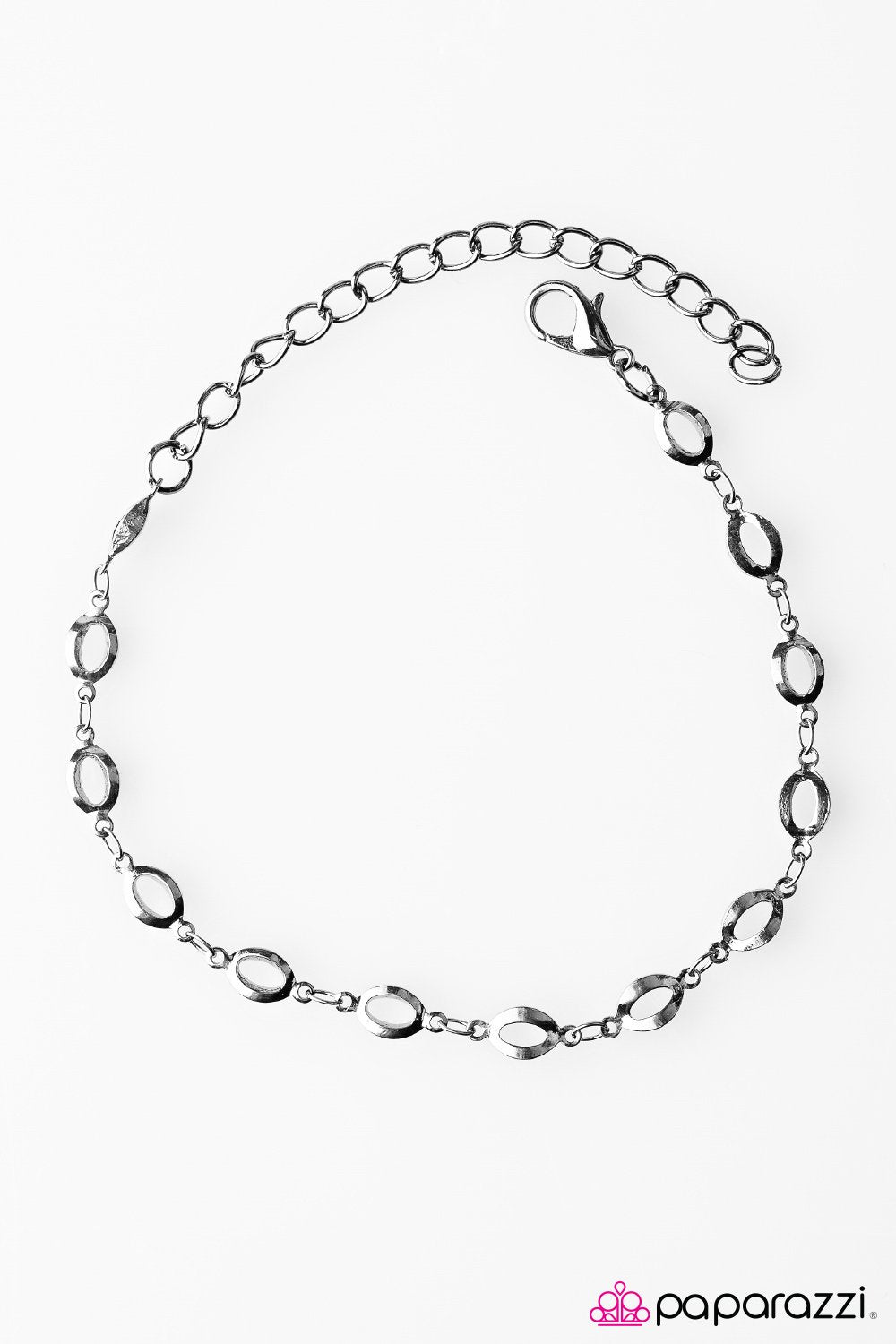 Simply The Finest Dainty Gunmetal Black Bracelet - Paparazzi Accessories- on model - CarasShop.com - Paparazzi Jewelry by Cara Jewels